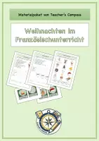 Vorschau - Arbeitsblätter - Materialpaket_Weihnachten im Französischunterricht - Deckblatt