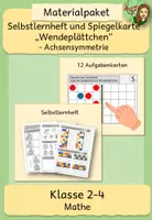 Vorschau - Spiele - Achsensymmetrie (Selbstlernheft und Aufgabenkartei Wendeplättchen) - Deckblatt