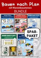 Vorschau - Arbeitsblätter - Materialpaket: Bauen nach Plan mit Klemmbausteinen - Deckblatt