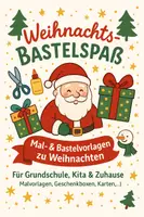 Vorschau - Mal- und Bastelvorlagen - Materialpaket Weihnachten - Verschiedene Mal- und Bastelvorlagen für die Weihnachtszeit - Deckblatt