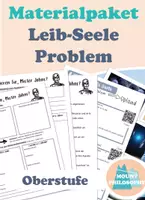 Vorschau - Arbeitsblätter - Materialpaket: Leib-Seele Problem / Oberstufe - Deckblatt