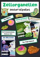 Vorschau - Arbeitsblätter - Zellorganellen Materialpaket: Zellstruktur, Chloroplasten, Mitochondrien, Membran, Ribosomen - Deckblatt