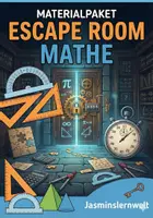 Vorschau - Arbeitsblätter - Mathe-Escape-Rooms: Das ultimative Materialpaket für Rätselfreunde! - Deckblatt