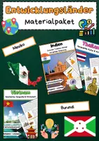 Vorschau - Arbeitsblätter - Entwicklungsländer / Schwellenländer Materialpaket: Indien, Thailand, Bangladesh - Deckblatt