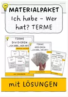 Vorschau - Spiele - Materialpaket: Ich habe wer hat? Terme - Deckblatt