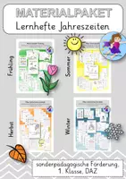 Vorschau - Unterrichtsreihen - Materialpaket - Meine Lernhefte rund ums Jahr - sonderpädagogische Förderung/Wortschatz - Deckblatt