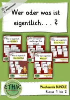 Vorschau - Arbeitsblätter - Wer oder was ist eigentlich...? Ethik von Anfang an BUNDLE - Deckblatt