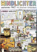Vorschau - Mal- und Bastelvorlagen - Windlichter 🕯️ / Kreative Vorlagen - PAKET / Kerzen / Weihnachten - Deckblatt