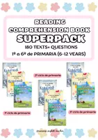 Vista previa - Fichas informativas / Documentos de lectura - SUPERPACK: 9 READING COMPREHENSION BOOKS (PRIMARY 6-12 YEARS) - Portada