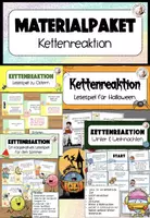 Vorschau - Spiele - Materialpaket Kettenreaktion Kooperative Lesespiele Deutsch - Deckblatt
