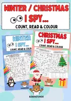 Vorschau - Mal- und Bastelvorlagen - Christmas / Winter I Spy...: Count, Read & Colour (Suchbilder) - Deckblatt