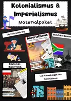 Vorschau - Arbeitsblätter - Kolonialismus & Imperialismus Bundle: Deutsche Kaiserreich, Kolonialzeit, Südafrika - Deckblatt