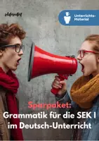 Vorschau - Unterrichtsreihen - Grammatik-Sparpaket für die Sekundarstufe I | Deutsch-Unterricht - Deckblatt