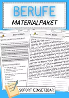 Vorschau - Arbeitsblätter - Berufe-Bundle: Richtig-Falsch-Aufgaben, Lesetexte und offene Reflexion - Deckblatt