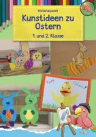 Vorschau - Mal- und Bastelvorlagen - Kunst Ostern für die 1. und 2. Klasse, Grundschule, Materialpaket - Deckblatt