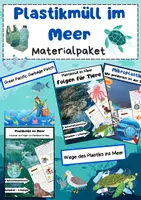 Vorschau - Arbeitsblätter - Plastikmüll im Meer Materialpaket: Folgen für Tiere, Entstehung & Mikroplastik - Deckblatt