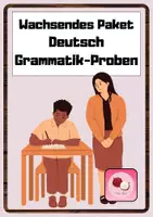 Vorschau - Arbeitsblätter - Wachsendes Paket: Deutsch Grammatik-Proben / Kurzproben / Grammatik - Deckblatt