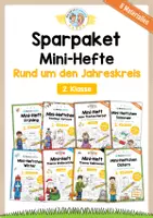 Vorschau - Arbeitsblätter - Sparpaket: 8 Mini-Hefte Jahreskreis (2. Klasse) - Deckblatt