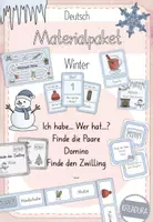 Vorschau - Arbeitsblätter - Materialpaket - Winter - 1. Klasse - 2. Klasse - Deckblatt