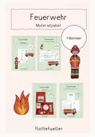 Vorschau - Stundenentwürfe - Materialpaket - Feuerwehr - Deckblatt