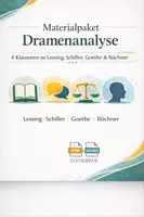 Vorschau - Arbeitsblätter - Materialpaket Dramenanalyse – 4 Klausuren zu Lessing, Schiller, Goethe & Büchner (Q1/Q2) - Deckblatt
