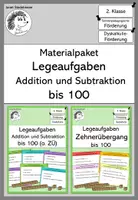 Vorschau - Fördermaterial/Inklusion - Materialpaket: Legeaufgaben Addition und Subtraktion bis 100 - Deckblatt