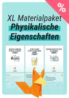 Vorschau - Unterrichtsreihen - XL Materialpaket - physikalische Eigenschaften - Gase, Dichte, Teilchen - Deckblatt