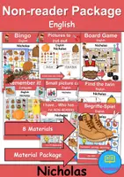 Vorschau - Arbeitsblätter - Materialpaket - Nichtleser / Non-Reader - Nikolaus / Nicholas - Englisch - Deckblatt