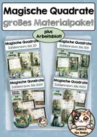 Vorschau - Arbeitsblätter - Materialpaket Magische Quadrate #sonntagssale - Deckblatt