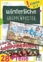 Vorschau - Arbeitsblätter - 2 x Gemeinschaftsposter für Weihnachten und Winter - Deckblatt