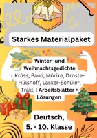 Vorschau - Arbeitsblätter - Weihnachtsgedichte - Deckblatt