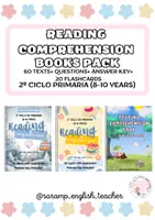 Vista previa - Fichas informativas / Documentos de lectura - PACK: 3 READING COMPREHENSION BOOKS 2º CICLO (8-10 YEARS) - Portada