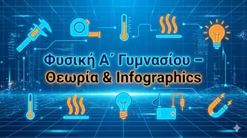 Προεπισκόπηση - Υποστηρικτικό υλικό / Ειδική αγωγή - Φυσική Α’ Γυμνασίου –Απλοποιημένη Θεωρία & Infographics (16:9) - Εξώφυλλο