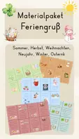 Vorschau - Anderer Materialtyp - Feriengrüße (Sommer, Herbst, Weihnachten, Neujahr, Winter, Ostern) - Deckblatt
