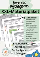 Vorschau - Arbeitsblätter - Materialpaket: Satz des Pythagoras - Deckblatt