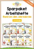Vorschau - Arbeitsblätter - Sparpaket: 8 Materialpakete Jahreskreis (Vorschule) - Deckblatt