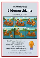 Vorschau - Arbeitsblätter - Materialpaket Bildergeschichte 5/6 - Deckblatt