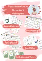 Vorschau - Arbeitsblätter - Buchstabeneinführung U - Materialpaket - Deckblatt