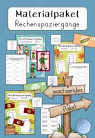 Vorschau - Arbeitsblätter - Materialpaket - Rechenspaziergänge (wachsend) - Deckblatt