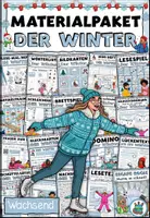 Vorschau - Arbeitsblätter - Materialpaket "Der Winter" DaZ / DaF / Deutsch - Deckblatt