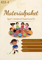 Vorschau - Stundenentwürfe - 4 Sport Unterrichtsentwürfe: Spielen, Kämpfen & Fitness - Deckblatt
