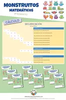Vista previa - Hojas de trabajo - MONSTRUITOS MATEMÁTICOS (CÁLCULO 1º) - Portada