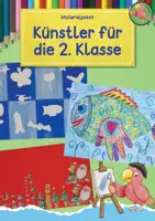 Vorschau - Mal- und Bastelvorlagen - Kunst Klasse 2, 3 Künstler wie Picasso, Klee, Van Gogh, Materialpaket - Deckblatt