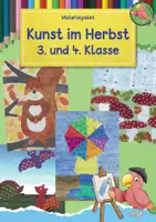 Vorschau - Mal- und Bastelvorlagen - Kunst Herbst, für die 3. und 4. Klasse, Grundschule, Materialpaket - Deckblatt