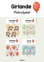 Vorschau - Poster - GEBURTSTAG GIRLANDE - Materialpaket - Deckblatt