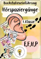 Vorschau - Arbeitsblätter - Buchstabeneinführung E, F, H, P - Buchstabe E, F, H, P - Hörspaziergänge E, F, H, P - Deckblatt