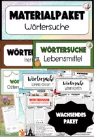 Vorschau - Spiele - Materialpaket Wörtersuche Deutsch Sek I DaZ - Deckblatt