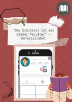 Vorschau - Arbeitsblätter - Materialpaket zu "Das Schicksal ist ein mieser Verräter" John Green - Deckblatt