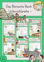 Vorschau - Stundenentwürfe - Römer römisches Reich Unterrichtsreihe Materialpaket - Deckblatt
