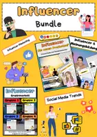 Vorschau - Arbeitsblätter - Influencer Bundle: Trends, Marketing, Meinungsbildung & Schönheitsideale - Deckblatt